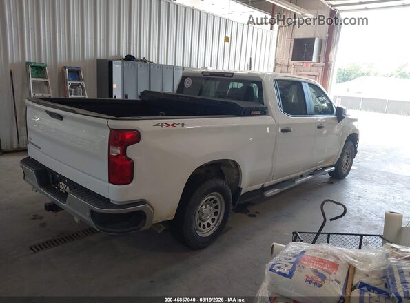 1GCUYAED7NZ215938 2022 CHEVROLET SILVERADO Белый Задняя правая четверть