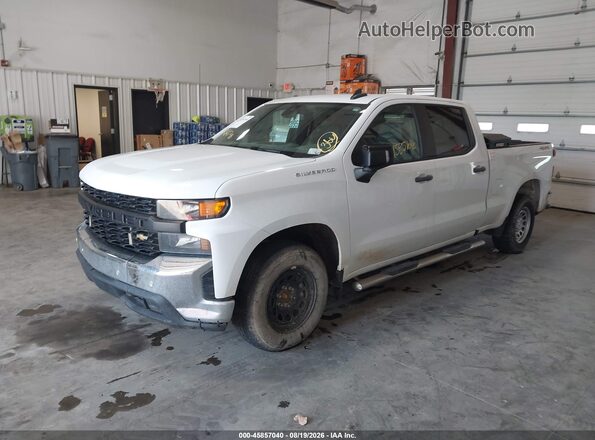 1GCUYAED7NZ215938 2022 CHEVROLET SILVERADO Белый Передняя левая четверть