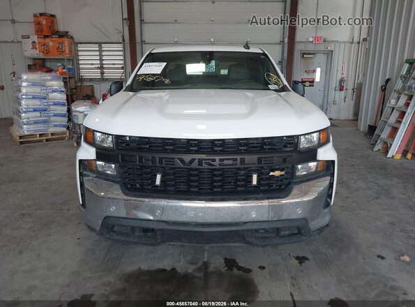 1GCUYAED7NZ215938 2022 CHEVROLET SILVERADO Белый Вид щитка приборов