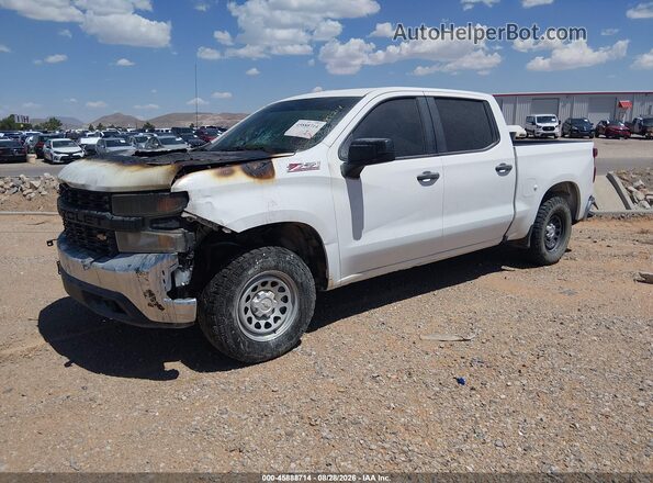 1GCUYAEF3MZ367330 2021 CHEVROLET SILVERADO White წინა მარცხენა ხედი სამი მეოთხედიდან
