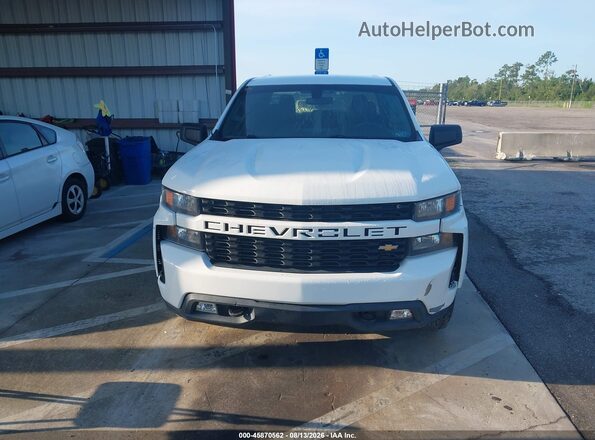 1GCUYAEF4KZ178604 2019 CHEVROLET SILVERADO Белый Вид щитка приборов