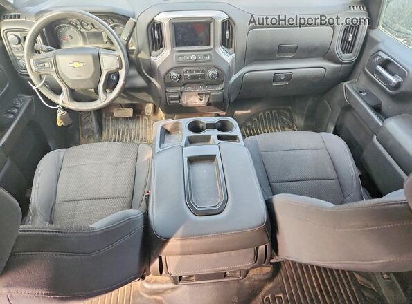 1GCUYAEF5KZ323990 2019 CHEVROLET SILVERADO White Вид панелі приладів