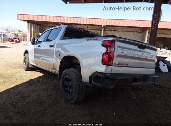1GCUYAEF6MZ312600 2021 CHEVROLET SILVERADO Silver Rear left