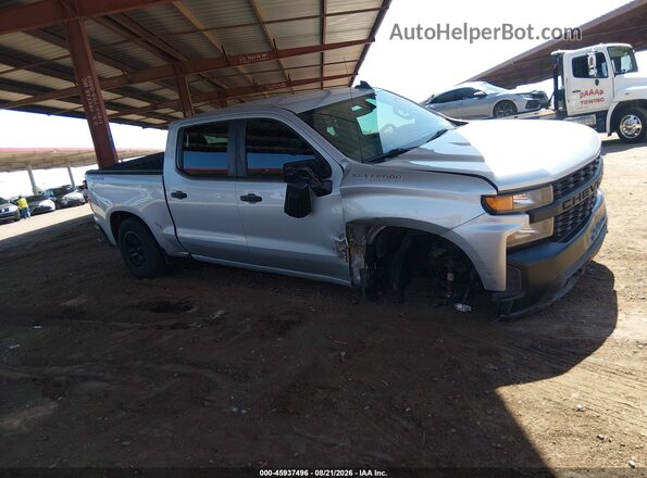 1GCUYAEF6MZ312600 2021 CHEVROLET SILVERADO Silver Front view