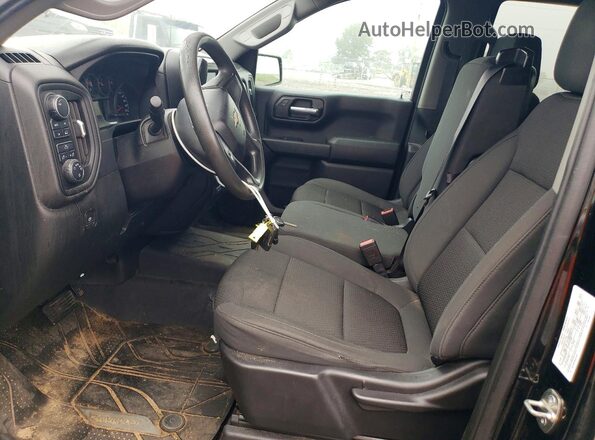 1GCUYAEF9MZ224091 2021 CHEVROLET SILVERADO Black წინა სალონის ხედი