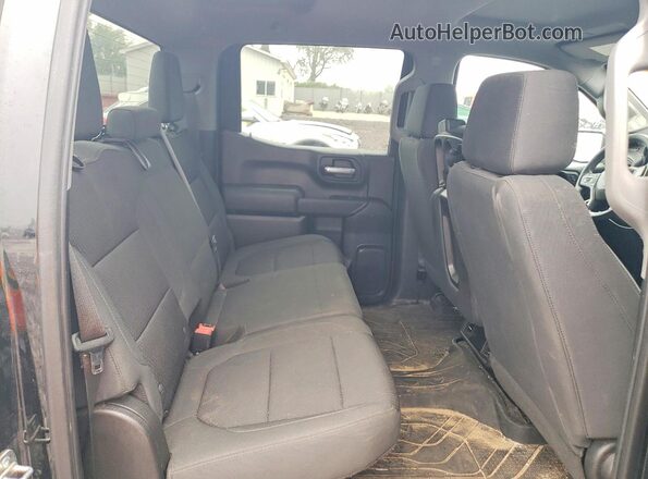 1GCUYAEF9MZ224091 2021 CHEVROLET SILVERADO Black უკანა სავარძლების ხედი
