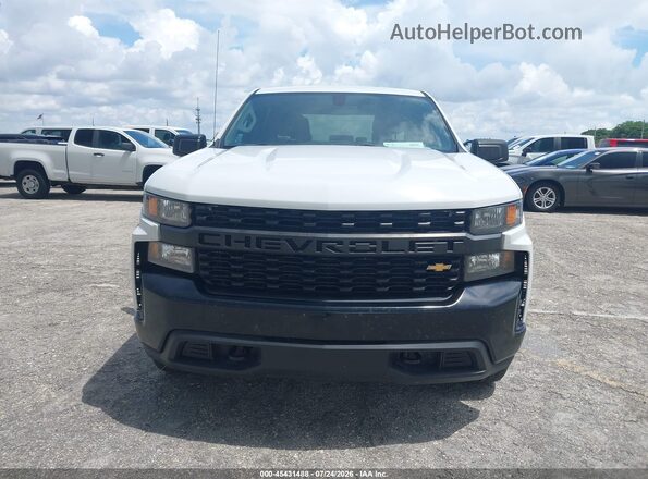 1GCUYAEFXKZ378399 2019 CHEVROLET SILVERADO White Вид щитка приладів