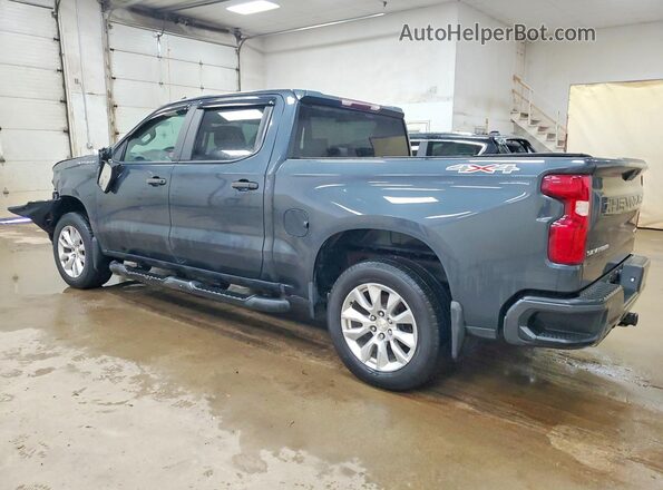 1GCUYBEF4KZ257342 2019 CHEVROLET SILVERADO Blue Rear left