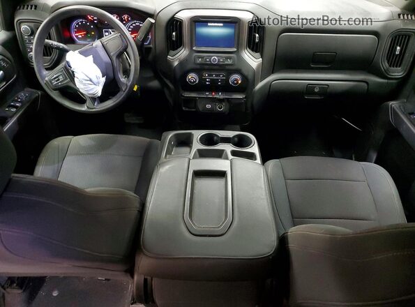 1GCUYBEF4KZ257342 2019 CHEVROLET SILVERADO Blue Dashboard view
