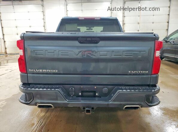 1GCUYBEF4KZ257342 2019 CHEVROLET SILVERADO Blue Rear view