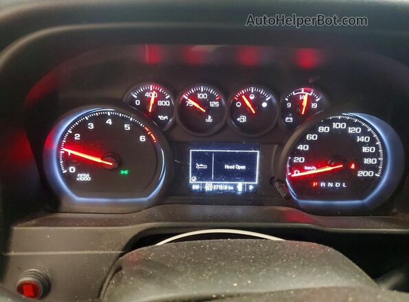 1GCUYBEF8MZ245424 2021 CHEVROLET SILVERADO Gray Widok zestawu wskaźników