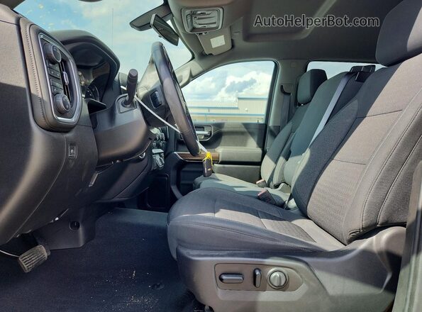 1GCUYDED0MZ208698 2021 CHEVROLET SILVERADO Серый Вид салона спереди