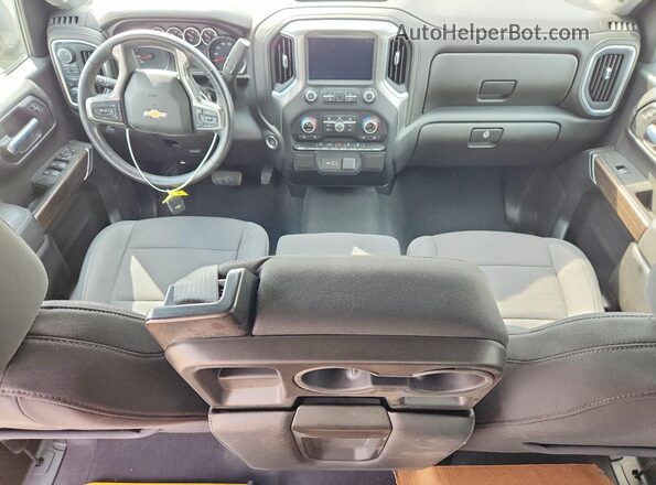 1GCUYDED0MZ208698 2021 CHEVROLET SILVERADO Серый Вид панели приборов