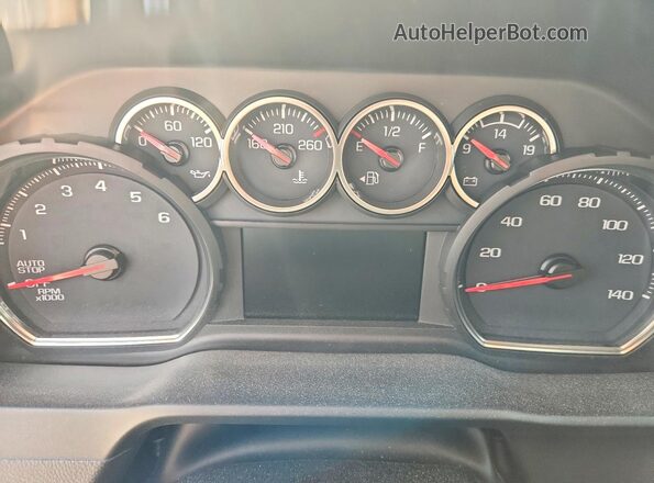 1GCUYDED0MZ208698 2021 CHEVROLET SILVERADO Серый Вид щитка приборов