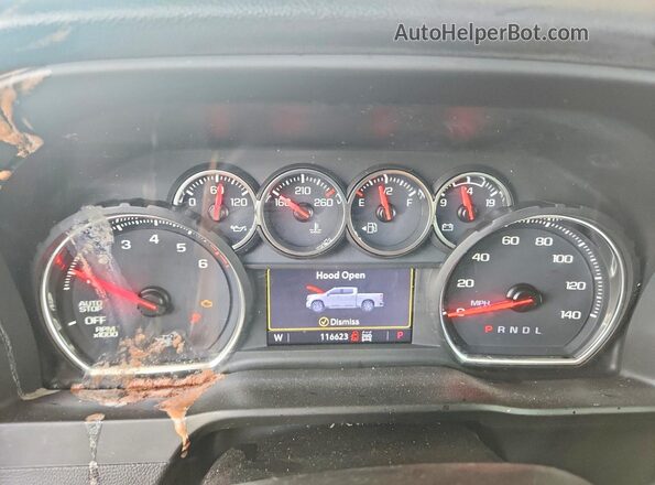 1GCUYDED0MZ385820 2021 CHEVROLET SILVERADO Gray Vista del cuadro de instrumentos