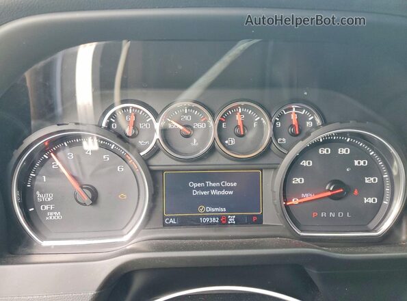 1GCUYDED2LZ277844 2020 CHEVROLET SILVERADO Blue Instrument cluster view