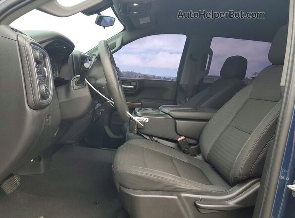 1GCUYDED2LZ277844 2020 CHEVROLET SILVERADO Blue Front interior view
