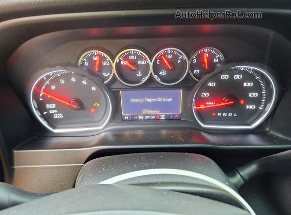 1GCUYDED4KZ149085 2019 CHEVROLET SILVERADO Silver Սարքավորումների վահանակի տեսք