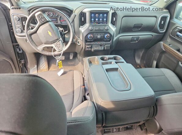 1GCUYDED4MZ330349 2021 CHEVROLET SILVERADO Black წინა პანელის ხედი