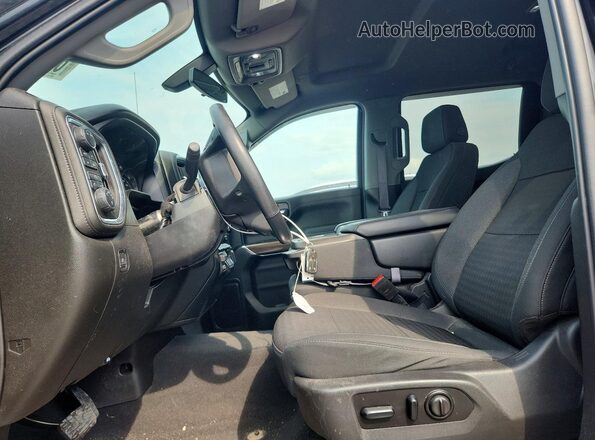 1GCUYDED4MZ330349 2021 CHEVROLET SILVERADO Black წინა სალონის ხედი