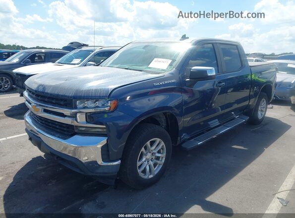 1GCUYDED7KZ235488 2019 CHEVROLET SILVERADO Blue Առջևի ձախ երեք քառորդ տեսարան