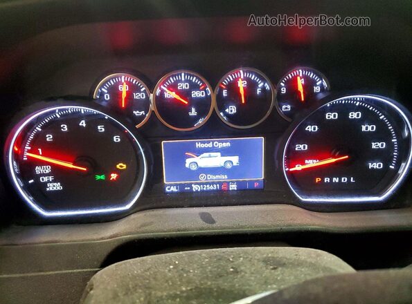 1GCUYDED8KZ150210 2019 CHEVROLET SILVERADO Коричневый Вид щитка приборов