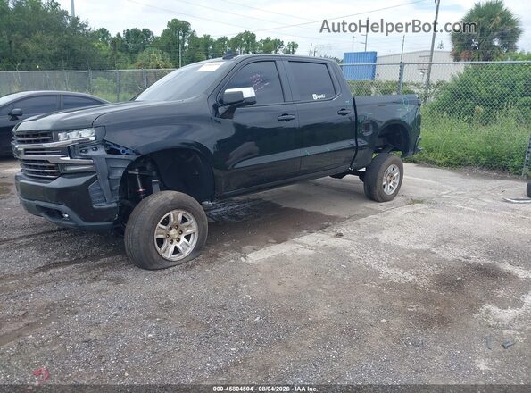 1GCUYDED8LZ201075 2020 CHEVROLET SILVERADO Черный Передняя левая четверть