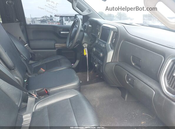 1GCUYDED8LZ201075 2020 CHEVROLET SILVERADO Черный Вид салона спереди