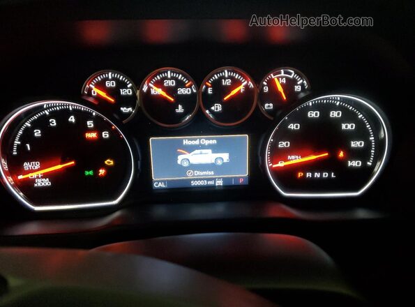 1GCUYDED9MZ152132 2021 CHEVROLET SILVERADO Black Instrument cluster view