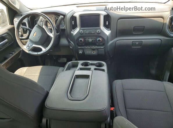 1GCUYDET6MZ377518 2021 CHEVROLET SILVERADO White Dashboard view