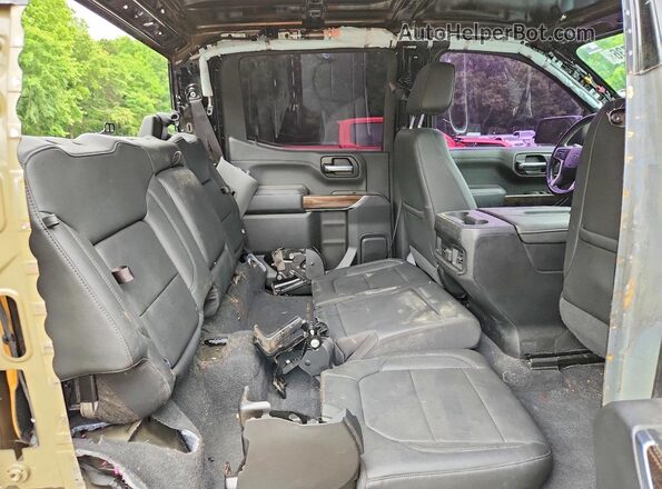 1GCUYEED0KZ386078 2019 CHEVROLET SILVERADO Black Vista de los asientos traseros