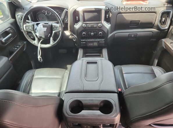 1GCUYEED0LZ243357 2020 CHEVROLET SILVERADO Белый Вид панели приборов