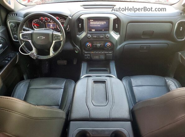 1GCUYEED6KZ412862 2019 CHEVROLET SILVERADO Red Вид панелі приладів