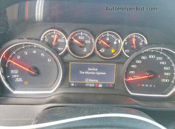 1GCUYEED6KZ412862 2019 CHEVROLET SILVERADO Red Вид щитка приладів