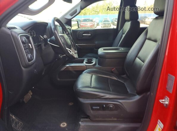 1GCUYEED6KZ412862 2019 CHEVROLET SILVERADO Red Вид салону спереду