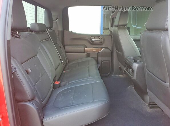 1GCUYEED6KZ412862 2019 CHEVROLET SILVERADO Red Вид задніх сидінь