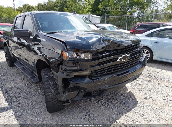 1GCUYEED6MZ151929 2021 CHEVROLET SILVERADO Черный Вид спереди