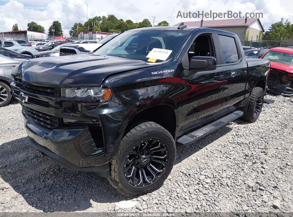 1GCUYEED6MZ151929 2021 CHEVROLET SILVERADO Черный Передняя левая четверть