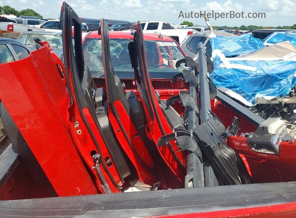 1GCUYEED7MZ168027 2021 CHEVROLET SILVERADO Red ძრავის განყოფილების ხედი