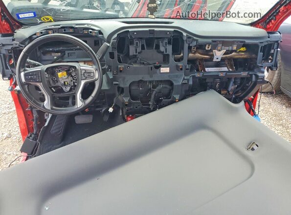 1GCUYEED7MZ168027 2021 CHEVROLET SILVERADO Red წინა პანელის ხედი