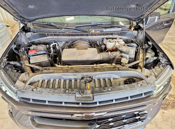 1GCUYEED7MZ271481 2021 CHEVROLET SILVERADO Gray Widok wnętrza z tyłu