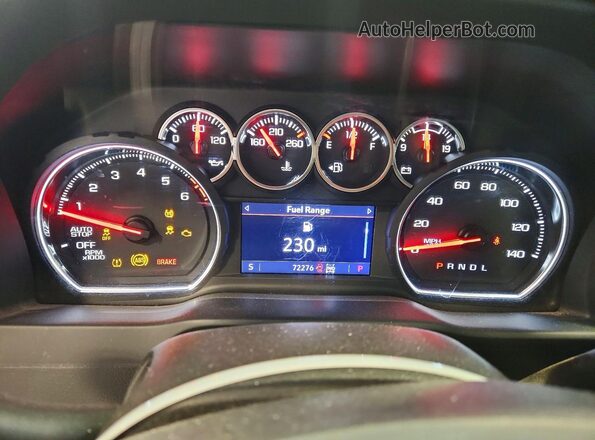 1GCUYEED7MZ271481 2021 CHEVROLET SILVERADO Gray Widok zestawu wskaźników