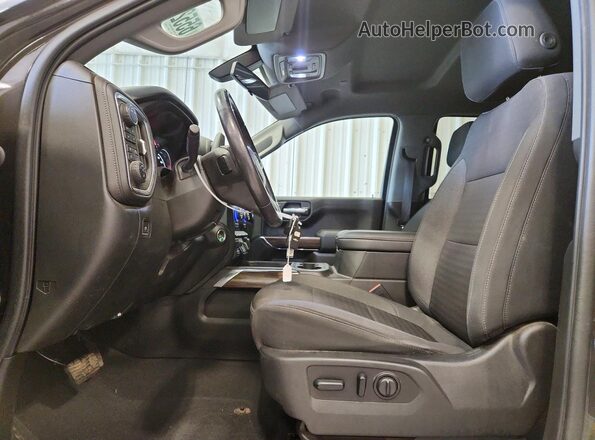 1GCUYEED7MZ271481 2021 CHEVROLET SILVERADO Gray Widok wnętrza z przodu
