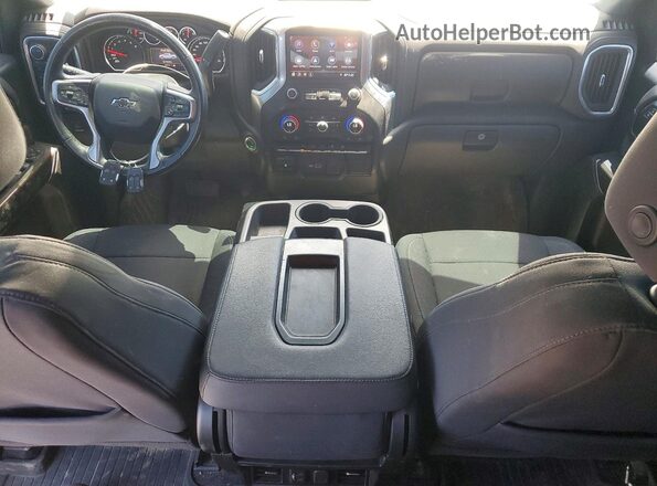 1GCUYEED8MZ396795 2021 CHEVROLET SILVERADO Blue Вид панелі приладів