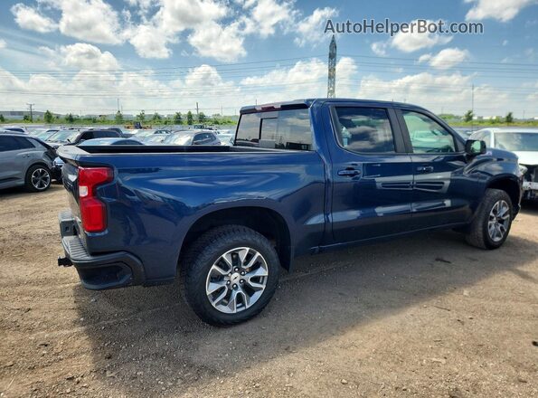 1GCUYEED8NZ105214 2022 CHEVROLET SILVERADO Blue Հետևի աջ