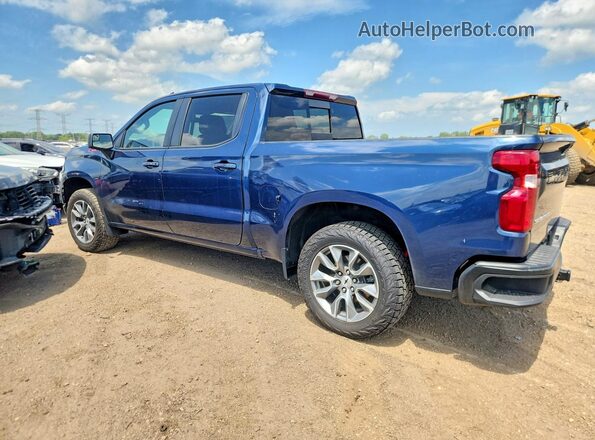 1GCUYEED8NZ105214 2022 CHEVROLET SILVERADO Blue Հետևի ձախ