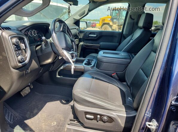1GCUYEED8NZ105214 2022 CHEVROLET SILVERADO Blue Սալոնի դիմացի տեսք