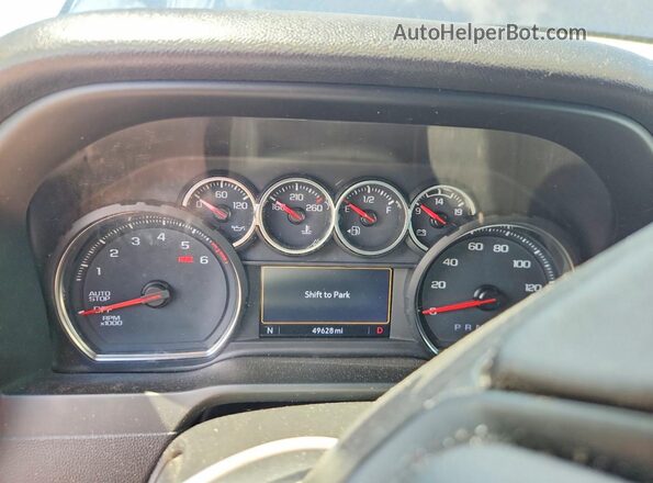 1GCUYEED8NZ105214 2022 CHEVROLET SILVERADO Blue Սարքավորումների վահանակի տեսք