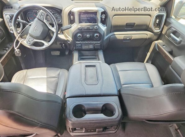 1GCUYEED8NZ105214 2022 CHEVROLET SILVERADO Blue Առջևի վահանակի տեսք
