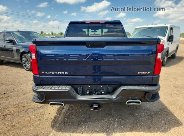 1GCUYEED8NZ105214 2022 CHEVROLET SILVERADO Blue Հետևի տեսք